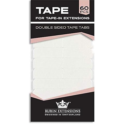 Hair Extensions Double Sided Adhesive Tape Extra Strong 4 cm Wide, 0.8 cm High | Wig glue for Tape in Hair Extensions by Rubin Extensions Cover