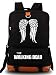 Produktbild Augyuess Leuchtende Schulranzen Daypack Book Bag Laptop Tasche Rucksack für The Walking Dead Cosplay schwarz schwarz 1 Medium