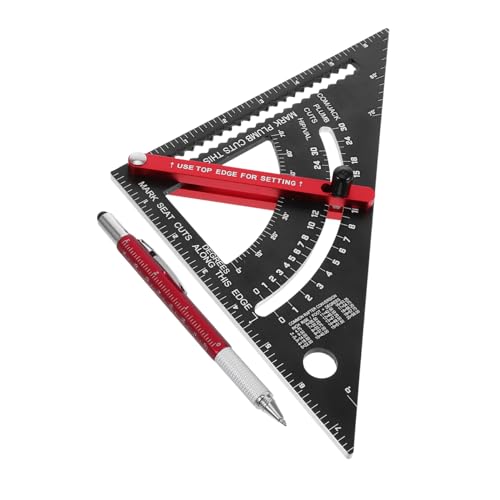 Équerre de charpentier en aluminium et équerre combinée réglable NUOBESTY pour menuiserie