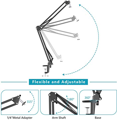 Anivia Webcam Stand,Webcam Clamp Mount Suspension Scissor Tripod Stand Holder Camera arm for Webcam W8 W5 C922 C930e C930 C920 C615 - Image 3