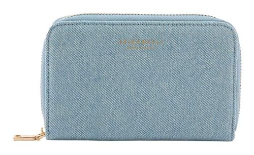 Porte-monnaie Ebba Seidenfelt Manufaktur denim bleu clair femme