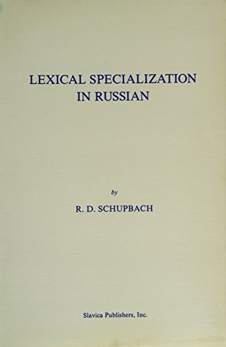 Lexical Specialization in Russian (Ucla Slavic ... 0893571288 Book Cover