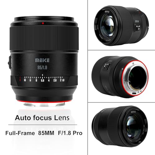 Meike 85mm f1.8 Pro Full Frame STM Auto Focus Medium Telephoto Lens High Resolution 8K Fixed Prime Portrait Lenses for Sony E Mount Mirrorless Cameras A9 A7II A7RII A7 A7R3 A7R4 A7IV A7C A7SIII - Thumbnail 2