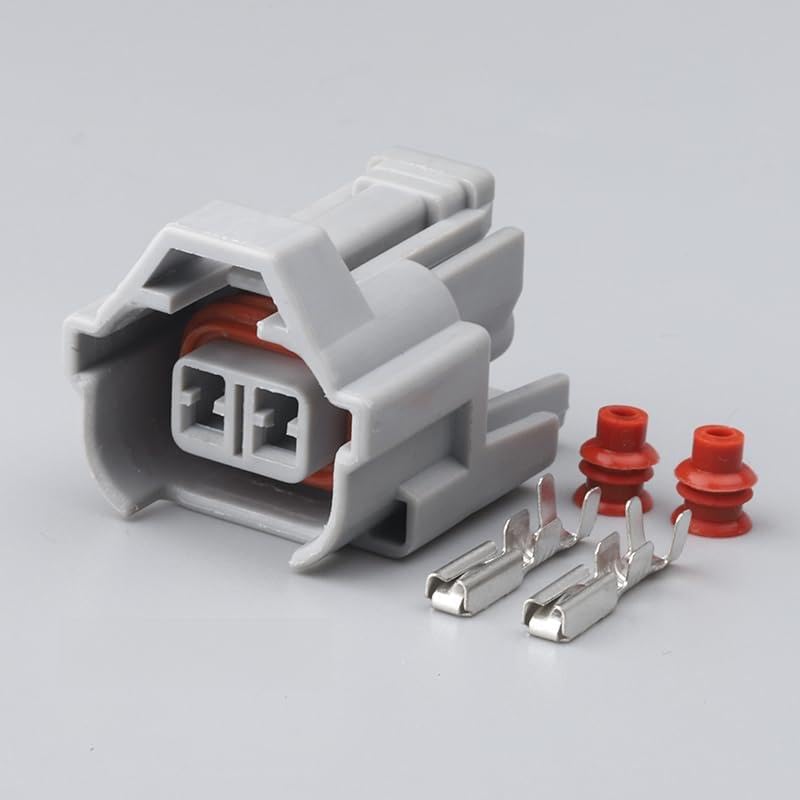 2Pin Male Female Nippon for Denso Fuel Injector Wire Connector 6189-0060 6180-2405 - (Color Name: M and F)