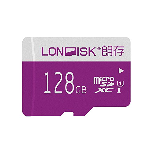 LONDISK Tarjeta Micro SD de 128 GB Clase 10 Tarjeta de Memoria UHS-1 Micro SDXC con Adaptador SD para reproducción de Video HD (U1 128 GB)