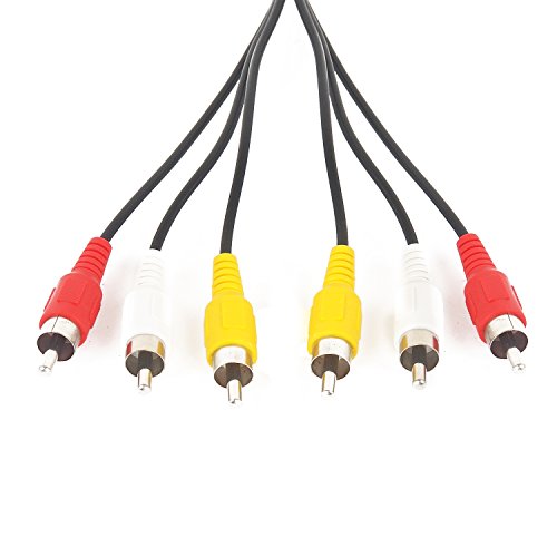 Audio Video Cable,Composite Cord 100 Ft Rca To Rca M/Mx3,Av Cable For Tv,Dvd,Vcd Etd. #TOP4