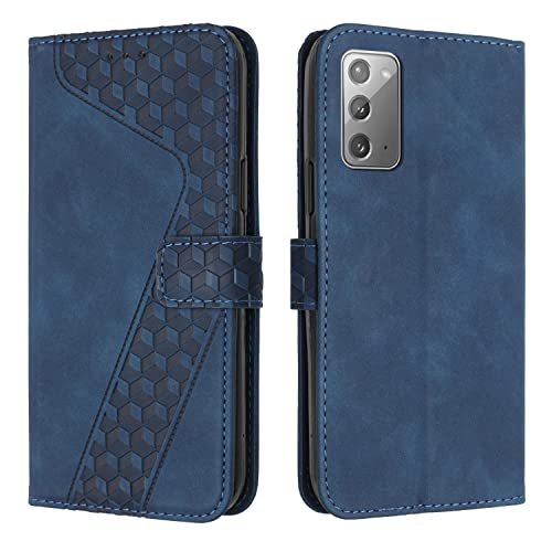 Cover per Samsung Galaxy Note 20 Custodia pelle Note 20 Antiurto a Libro Note 20 Magnetica Portafoglio Folio PU Pelle Flip Caso con Wallet Case Blu