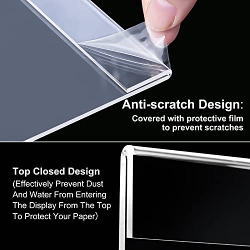 Support mural vertical transparent adhésif pour afficher vos documents sans trouer le mur - 4