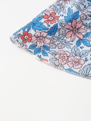 Image of Girls One Piece Swimdress Floral Skirt Bathing Suit Swim Hawaiian Beach Swimwear 4-14Y