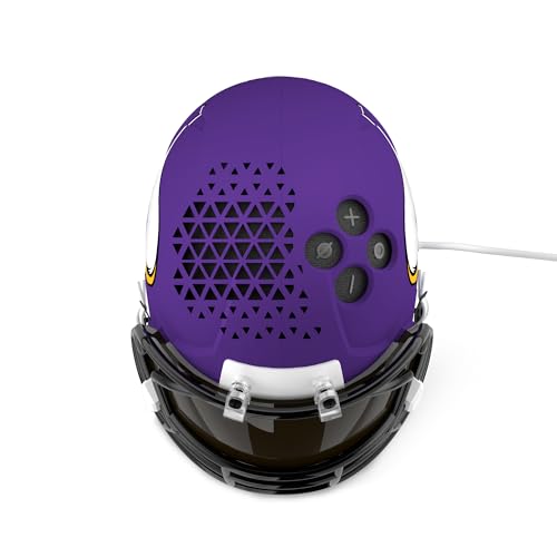 Image of NFL Echo Dot Bundle: Includes Echo Dot | Charcoal and Limited-Edition NFL Helmet Stand | Minnesota Vikings