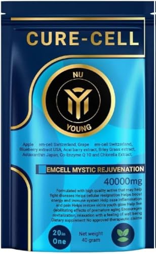 Image of NUYOUNG CURE-CELL 40000MG Nutraceutical Supplement Formulated in Singapore 20 Sachet x 2000mg IMPORTED (Pack of 1)