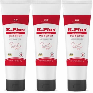 Pet Health Solutions K-Plus Potassium Gluconate Renal Gel (5 oz) (3 Pack (15oz))