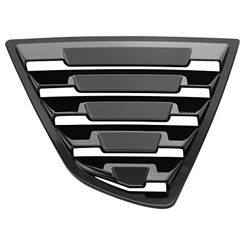 Mofans Rear Side Window Louvers Fit For Camry 2018 2019 2020 2021 2022 Window Scoop Louvers Cover Gloss Black #TOP4