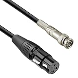 gotor BNCからXLRメスケーブル XLRからBNCケーブル BNCメスからXLR 6N OFCシルバーメッキ BNCからXLRケーブル 4.95フィート (XLRメス)