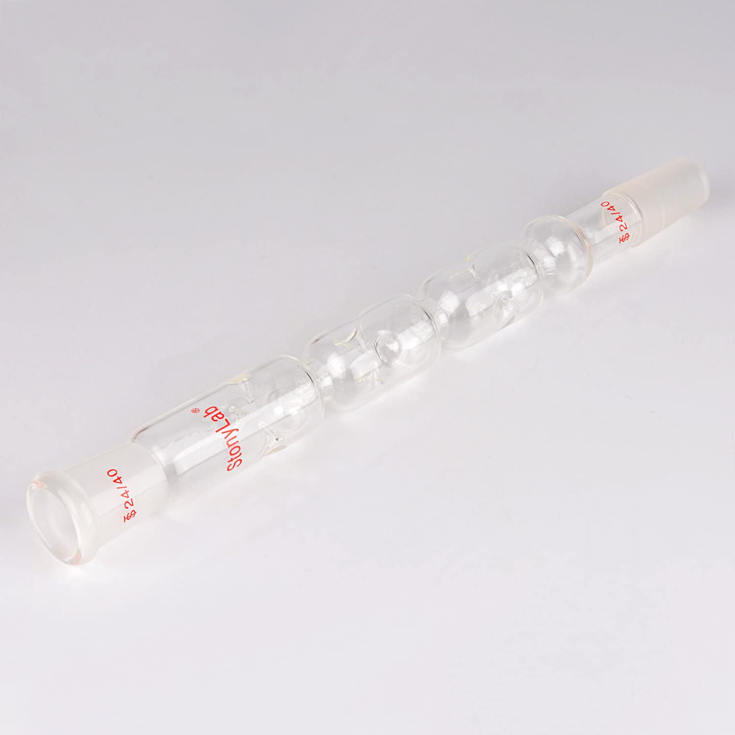 stonylab Verre Distillation Colonne Snyder, Colonne Snyder en Verre Borosilicaté à 3 Sections avec Joints 24/40, Longueur Totale de 300 mm