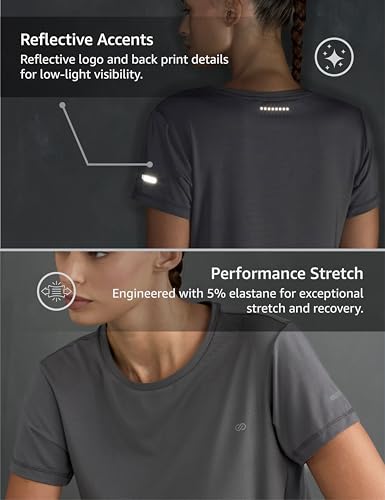 Image of Symbol Premium Women's Solid Regular Fit Sports Stretch T-Shirt | Round Neck | Raglan Sleeve | Moisture-Wicking | Activewear | Running | Gym | Plain (Available in Plus Sizes)