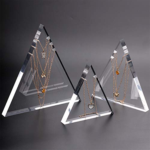 Présentoir à Bijoux Bijoux Présentoir Bijoux Transparent affichage d'affichage Props Collier Bijoux Porte-bagages Affichage 3pcs Rack pour Colliers Bagues ( Couleur : Transparent , Size : One size ) Cover