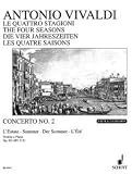Concerto Op. 8, No. 2 Summer: Violin and Piano Reduction: "L'Estate" Sol mineur. op. 8/2. RV 315 / PV 336. violin, strings and basso continuo. Réduction pour piano avec partie soliste.