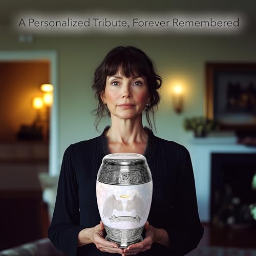 Image of Guardian Angel Cremation Urns for Human Ashes Adult Female Angel Urns