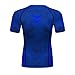Red Plume Men Compression Sports Fitness T-Shirt Running Workout Top (US, Alpha, X-Large, Regular, Regular, Blue 1)