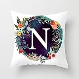 🌻 MANO DE OBRA DE PRIMERA CALIDAD: Impresión súper nítida, la almohada tiene mejor aspecto en persona que en la foto. Diseño con cremallera oculta, más bonito y más fácil de rellenar.