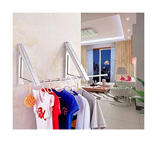 ALDDPWE Stendibiancheria in Alluminio da Parete Solido Doppio stendibiancheria Pieghevole stendibiancheria Bagno Balcone Appendiabiti antiruggine Pieghevole stendibiancheria Keep it in Mind