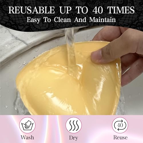 Double Sided Sticky Bra Push Up, Reusable Silicone Adhesive Bras Inserts for Swimsuit & Camisole4