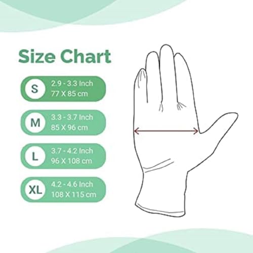 Image of Latex Gloves | 50 Pairs |(100 Pieces) 1 Box| Large | Disposable | Surgical | Non Sterile | Medical Examination | All-Purpose | Less Powdered | Cleaning|Ambidextrous