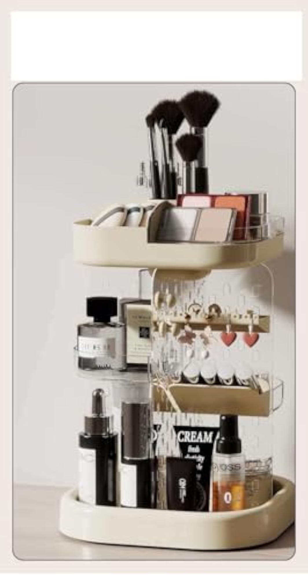 Luxury 360 Rotating Makeup Organizer with Large Capacity