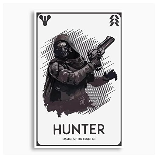 Guardian: Hunter Poster; Gaming Poster, Unframed, Wall Art, Gaming Decor, Gifts Under $15