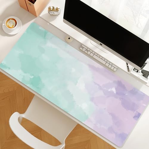 PUレザー デスクマット 大型マウスパッド 厚さ2mm 防水キーボードマット オフィス用品 学習机 PC机 ゲーム 570x330mm 装飾 ノートパソコン用 家庭用 事務用 画像22 作業用