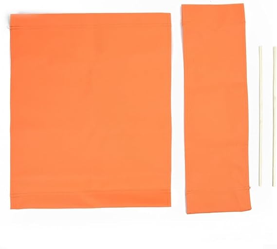 Custom Fit Canvas Seat Covers for Directors Chairs Perfect Replacement Option (Orange)