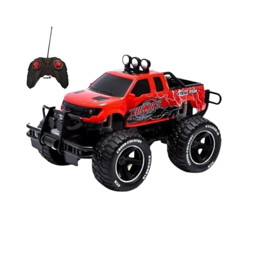 Carrinho Recarregavel 4x4 Controle Remoto 7 Funções C/Led (Vermelho)