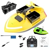 ELROTONEG Bait Boat V020 Glow in The Dark, RC Fishing Boat GPS with Dual Motors, 12000mAh Battery, 546 Yards Range, Triple Bin 4.4 Lbs Capacity, Fluorescence Effect