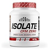 VITOBEST | Proteína Isolate CFM Zero | Ayuda a crear y conservar la masa muscular. Ideal para un aislado puro de proteína | Sabor Chocolate - 1 kg
