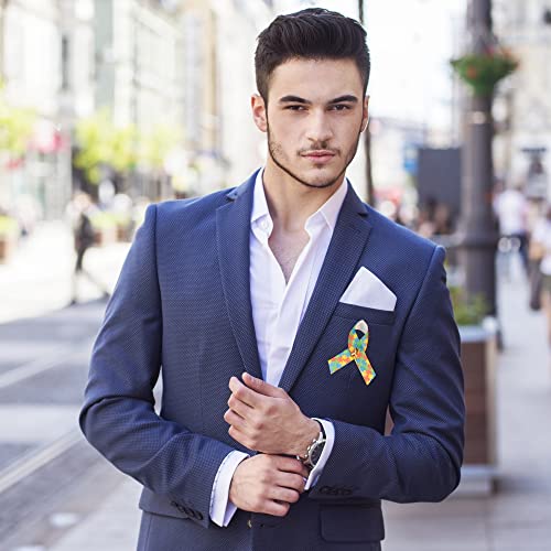 Image of 1 /2 /5 /10 /25 /50 /100pcs Satin Awareness Ribbon Pins (Pick your color), for Cancer & Disease Awareness, Bulk Quantities for Fundraising, Events, Gift Giving