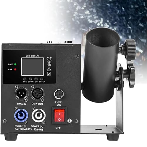Máquina de cañón de confeti Máquina lanzadora de cañones de confeti Cañón remoto/DMX led para bodas, fiestas, espectáculos en el escenario