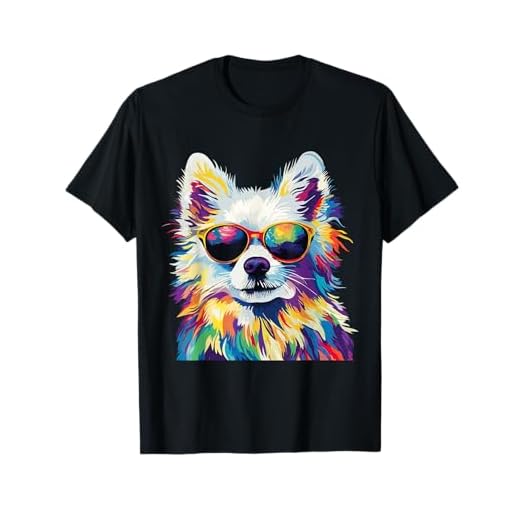 Japanese Spitz Lover Wearing Sunglasses Funny Japanese Spitz T-Shirt