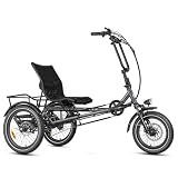 ZYCLE Z500 City Electric Trike for Adults, 750W Rear Motor Semi-Recumbent Electric Tricycle for Seniors, 48V 15AH City Tire Etrike, 380lbs Payload, Three Wheel Electric Bike (Gray)