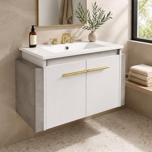 YITAHOME 24 Inch Floating Bathroom Vanity with Sink