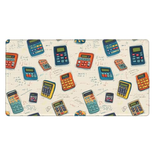 Grand tapis de souris de jeu avec base en caoutchouc et bords cousus durables