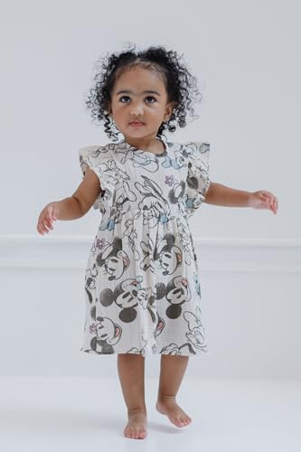 Image of Disney Winnie the Pooh Mickey Mouse Outfit Set Shortall Dress Newborn to Little Kid