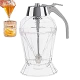 Ahornsirupspender – Flaschenhalter Für Süßstoff, Sauberes Honigglas, Transparentes Aufbewahrungsstück Für Die Arbeitsplatte | Stilvolle Kaffeebar, Frühstückstisch, Esszimmer, Küche, Getränkestation