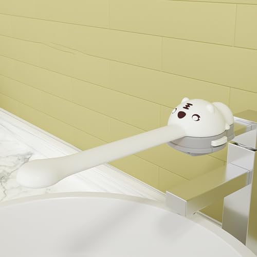 Image of Faucet Handle Extender Set, Connects to Sink Handle and Faucet to Make Washing Hands Fun and Teaches Your Baby or Child Good Habits and Promote Independence to Them (Toronto White)