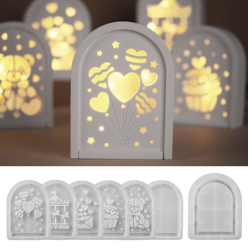 Moules en silicone silhouettes x7 pour résine et plâtre