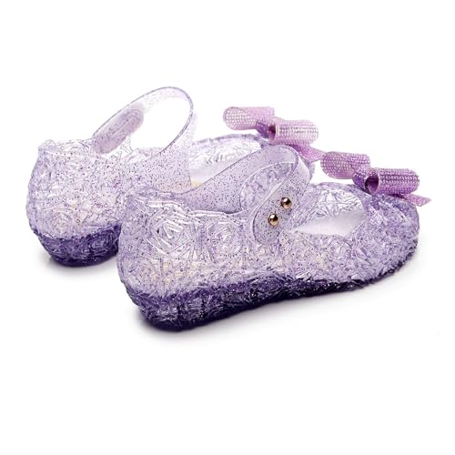 IWIHMIV Girls Bow Sandals Girls Sandals Dressy Soft Sole Comfortable Non Slip Summer Casual Flat Mary Jane Shoes4