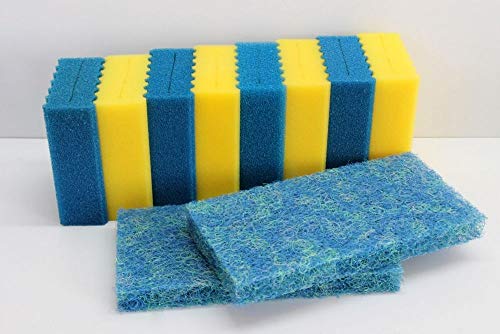 Aquaristikwelt24 Ersatzschwämme + Japanmatten Set CBF 350 B Teichfilter Kammerfilter Ersatzschwamm Fein Grob Durchlauffilter Filtermedien