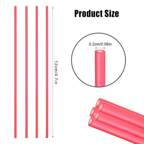 100 Pitillos para Spray Can, 12 cm de Largo, Rojo miniatura 2