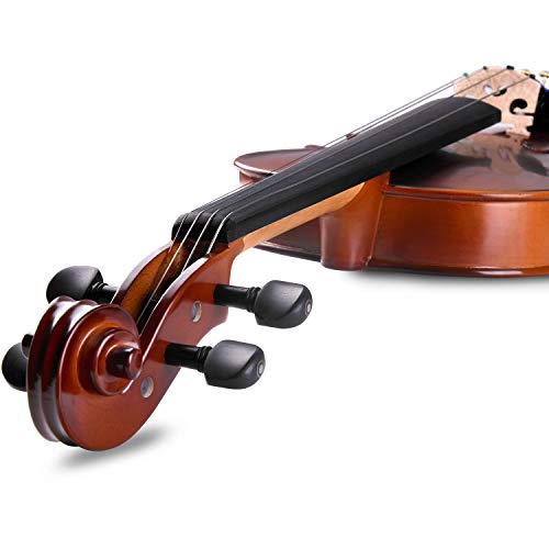 Aileen “Premium Beginner" Series Violin Outfit 4/4 Full Size Solid Wood Ebony Fitted for Kids Students, Teachers Approved