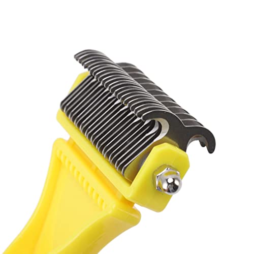 Râteau à sous-poil pour chiens et chats avec coupe-ongles double face